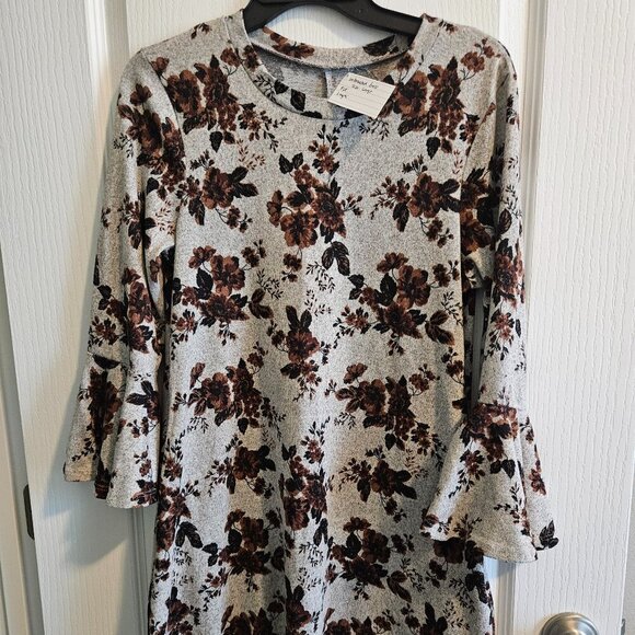 🔆3 FOR $15! Women's Floral 3/4 Sleeve Dress - Picture 1 of 4
